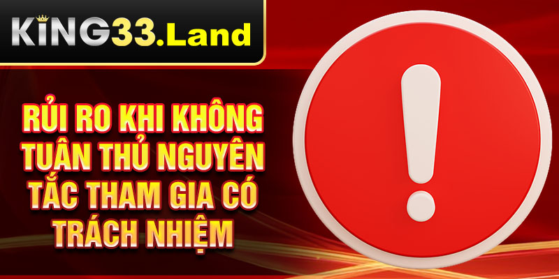 Rủi ro khi không tuân thủ nguyên tắc tham gia có trách nhiệm
