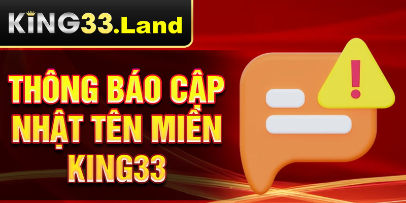 thông báo cập nhập tên miền king33